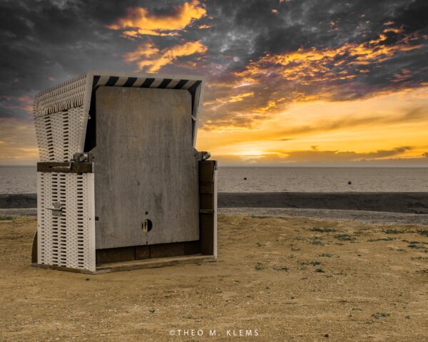 Strandkorb am Nordseestrand